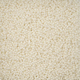 11/0 Preciosa Seed Beads Pearl White Chalk Luster Terra #01469
